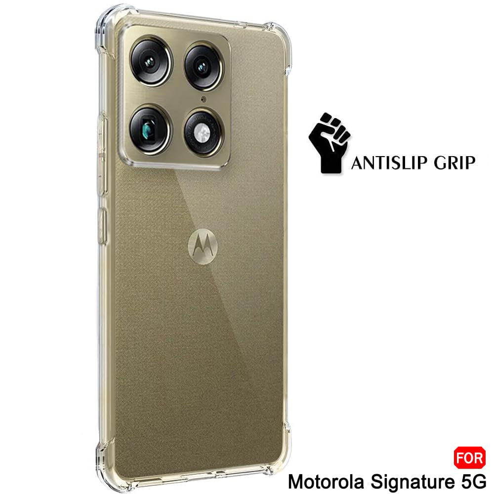 Funda para Motorola Edge 70 Ultra / Signature, Techsuit, Shockproof Clear, Transparente