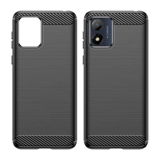Funda para Motorola Moto E13, Techsuit, Carbono, Negra
