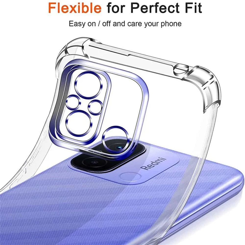 Funda para Motorola Moto E13, Techsuit, Antigolpes Transparente, Transparente