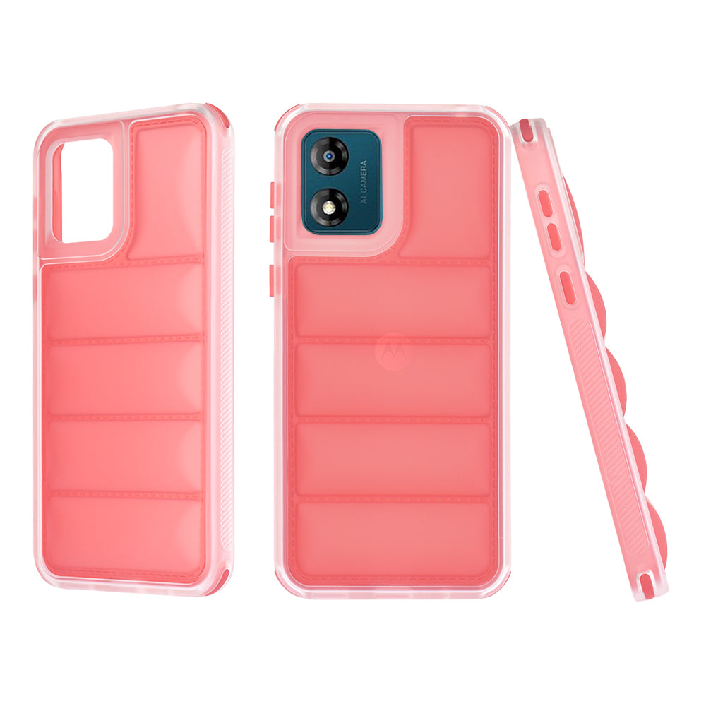 Funda para Motorola Moto E13, Techsuit, Wave Shield, Roja