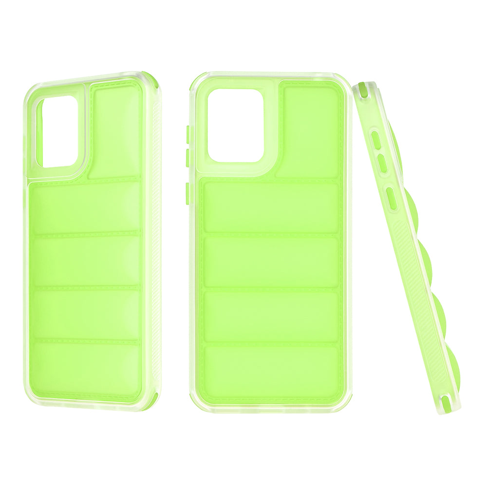 Funda para Motorola Moto E13, Techsuit, Wave Shield, Verde