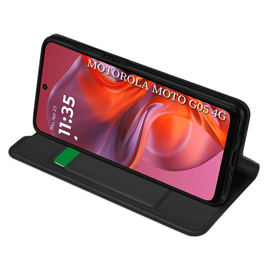 Funda para Motorola Moto E15 / G05, Techsuit, Magskin Book, Negra