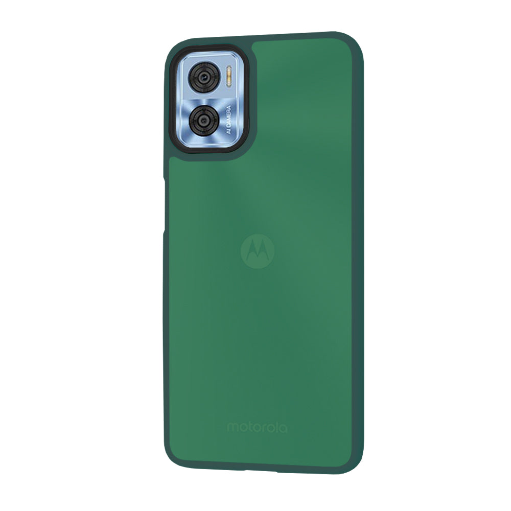 Funda para Motorola Moto E22i / E22, Techsuit, HaloFrost, Verde