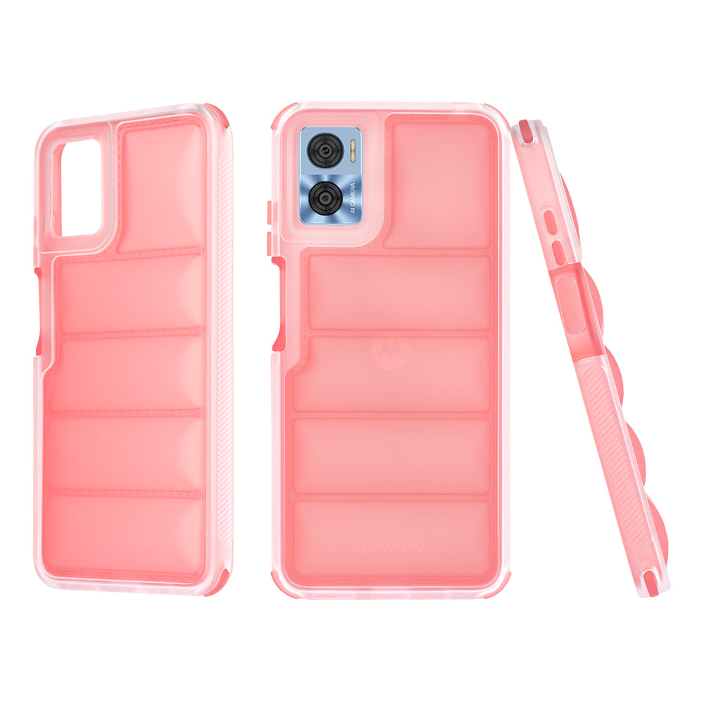 Funda para Motorola Moto E22i / E22, Techsuit, Wave Shield, Roja