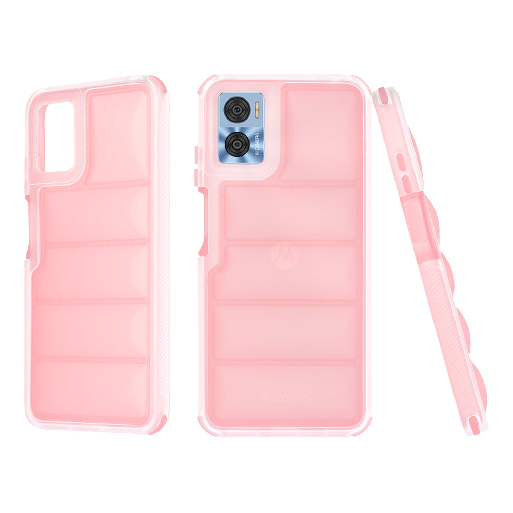 Funda para Motorola Moto E22i / E22, Techsuit, Wave Shield, Rosa