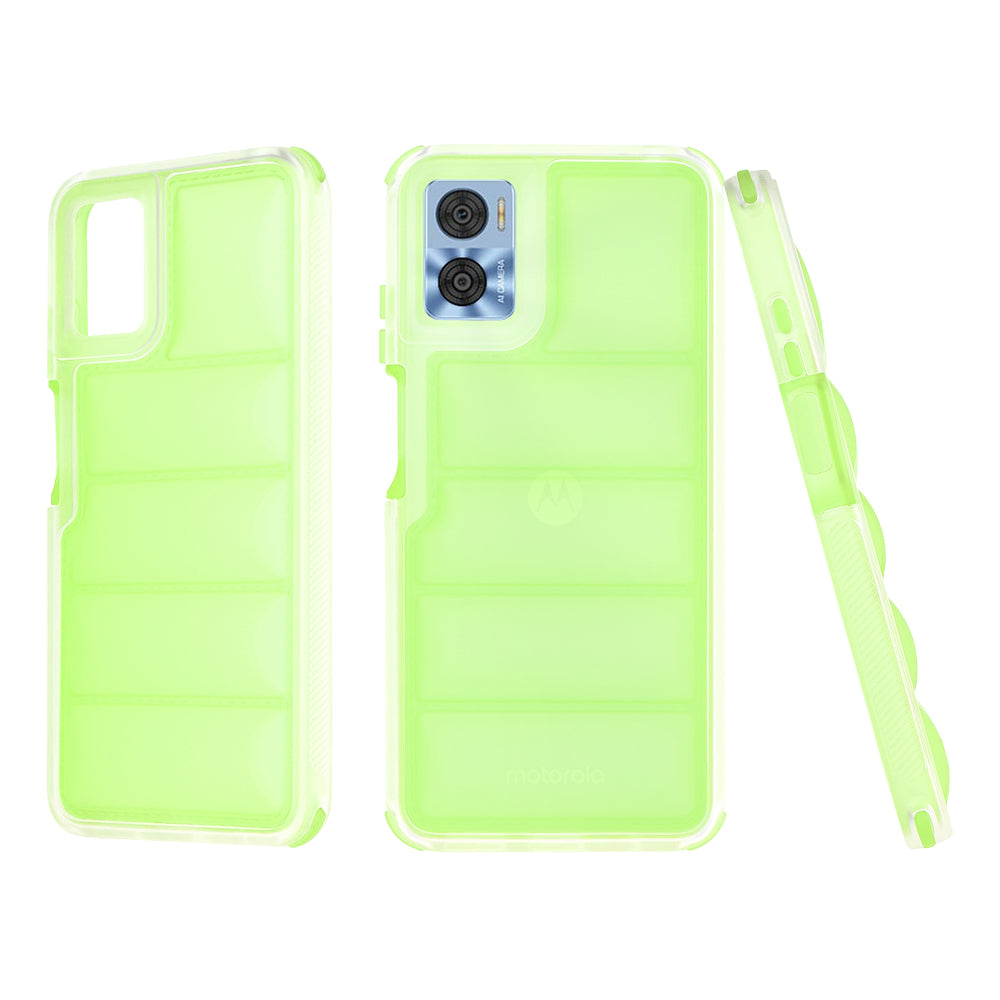 Funda para Motorola Moto E22i / E22, Techsuit, Wave Shield, Verde
