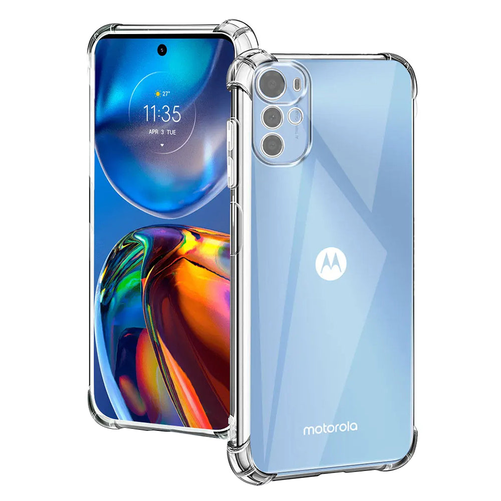 Funda para Motorola Moto E32s / E32 / G22, Techsuit, Antichoque Transparente, Transparente