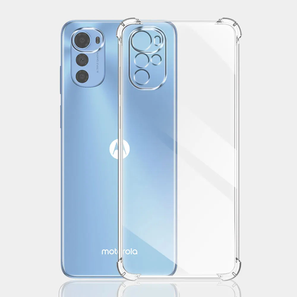 Funda para Motorola Moto E32s / E32 / G22, Techsuit, Antichoque Transparente, Transparente