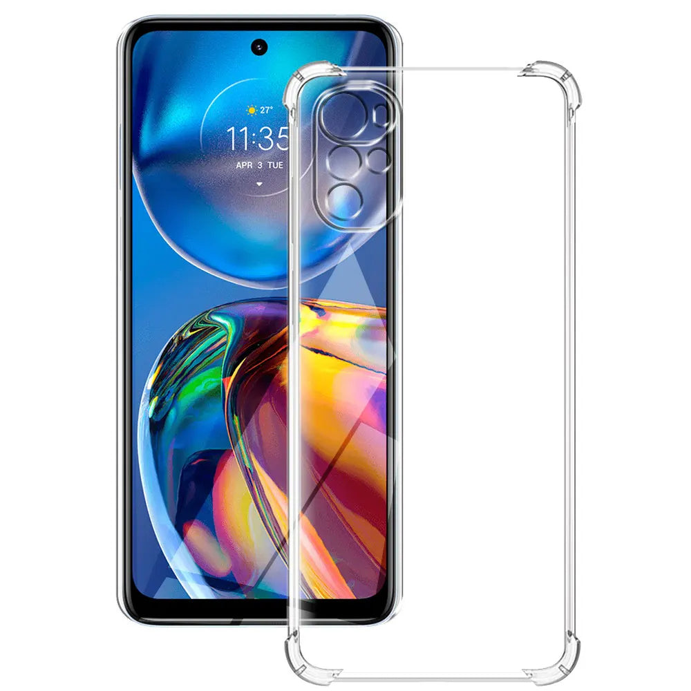 Funda para Motorola Moto E32s / E32 / G22, Techsuit, Antichoque Transparente, Transparente