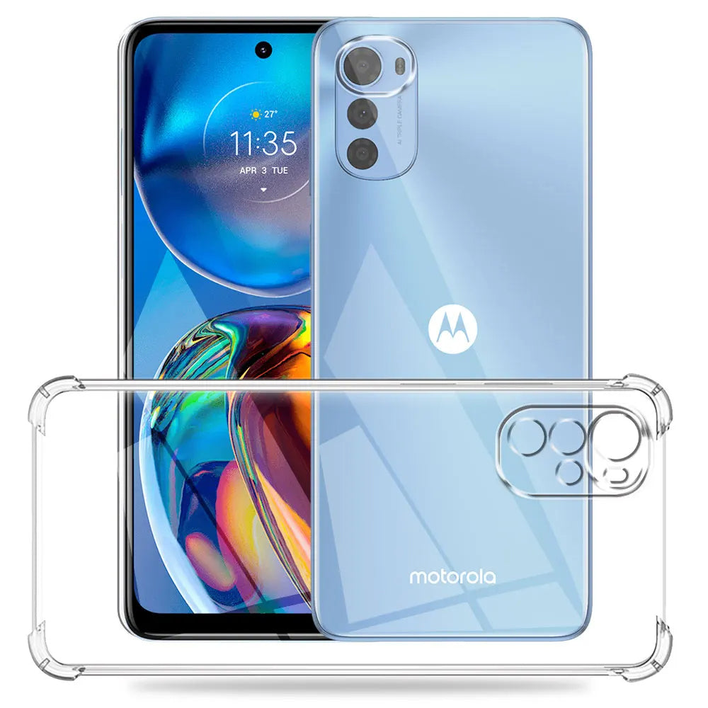 Funda para Motorola Moto E32s / E32 / G22, Techsuit, Antichoque Transparente, Transparente