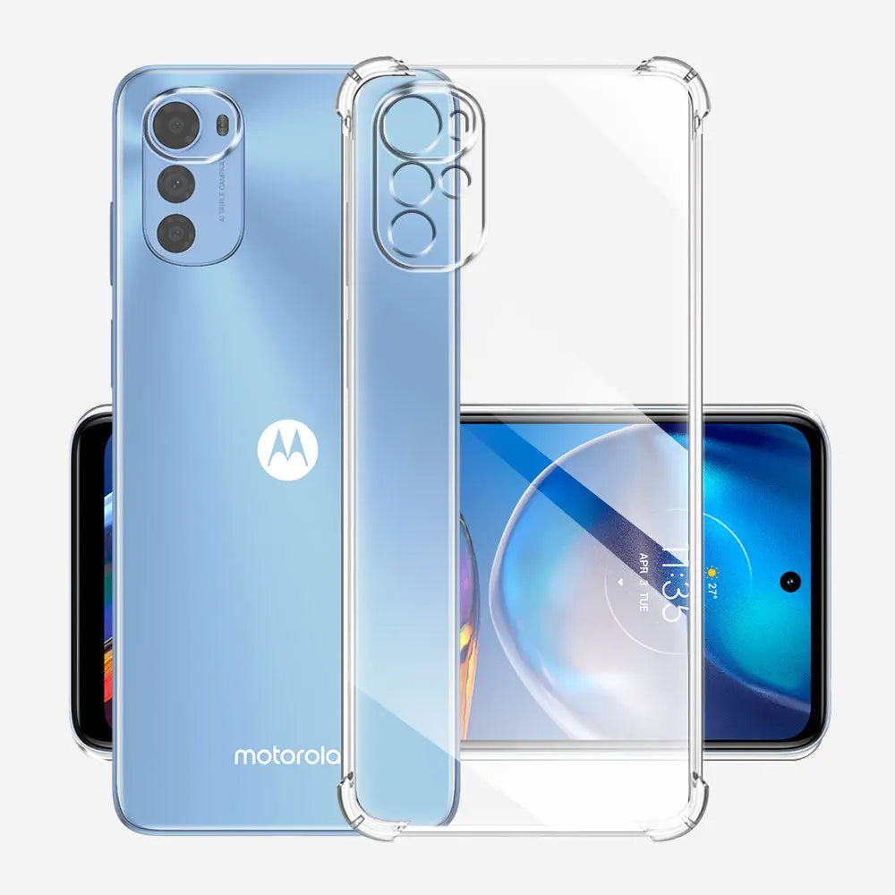 Funda para Motorola Moto E32s / E32 / G22, Techsuit, Antichoque Transparente, Transparente