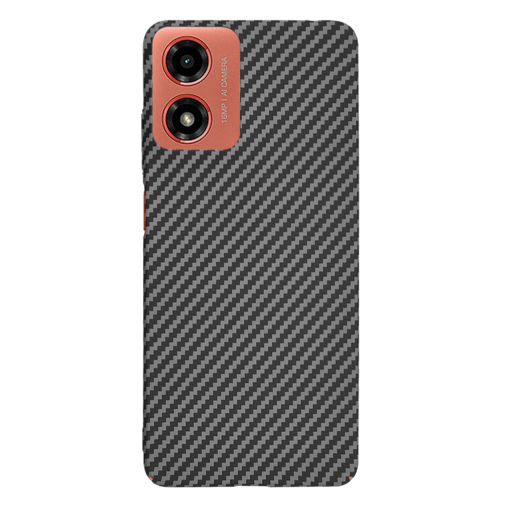 Funda para Motorola Moto G04s / E14 / G04 / G24, Techsuit, Carbonite FiberShell, Negra