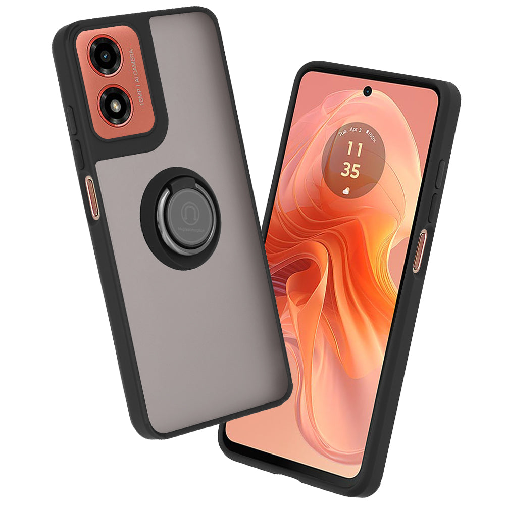 Funda para Motorola Moto G04s / E14 / G04 / G24, Techsuit, Glinth, Negra