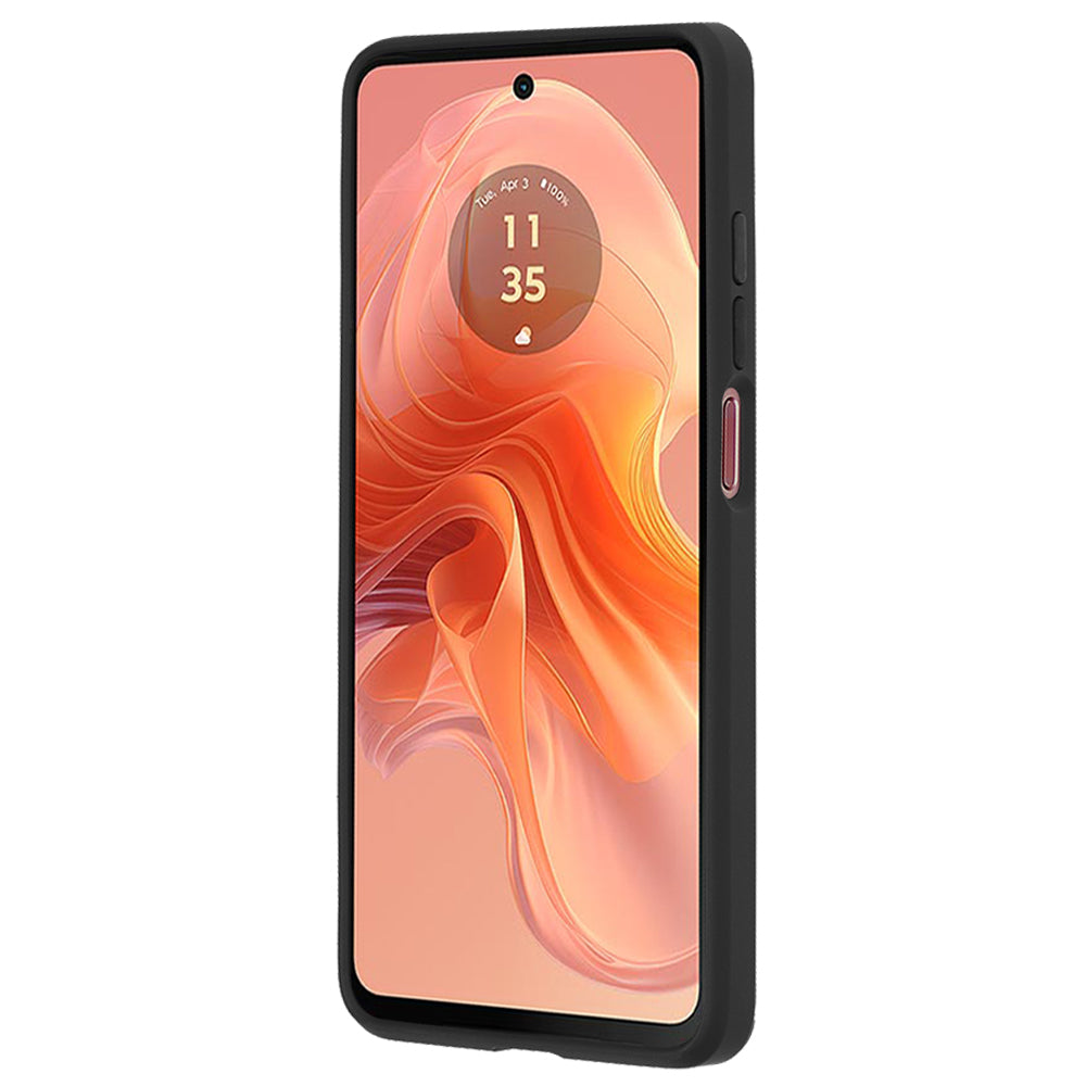 Funda para Motorola Moto G04s / E14 / G04 / G24, Techsuit, Glinth, Negra