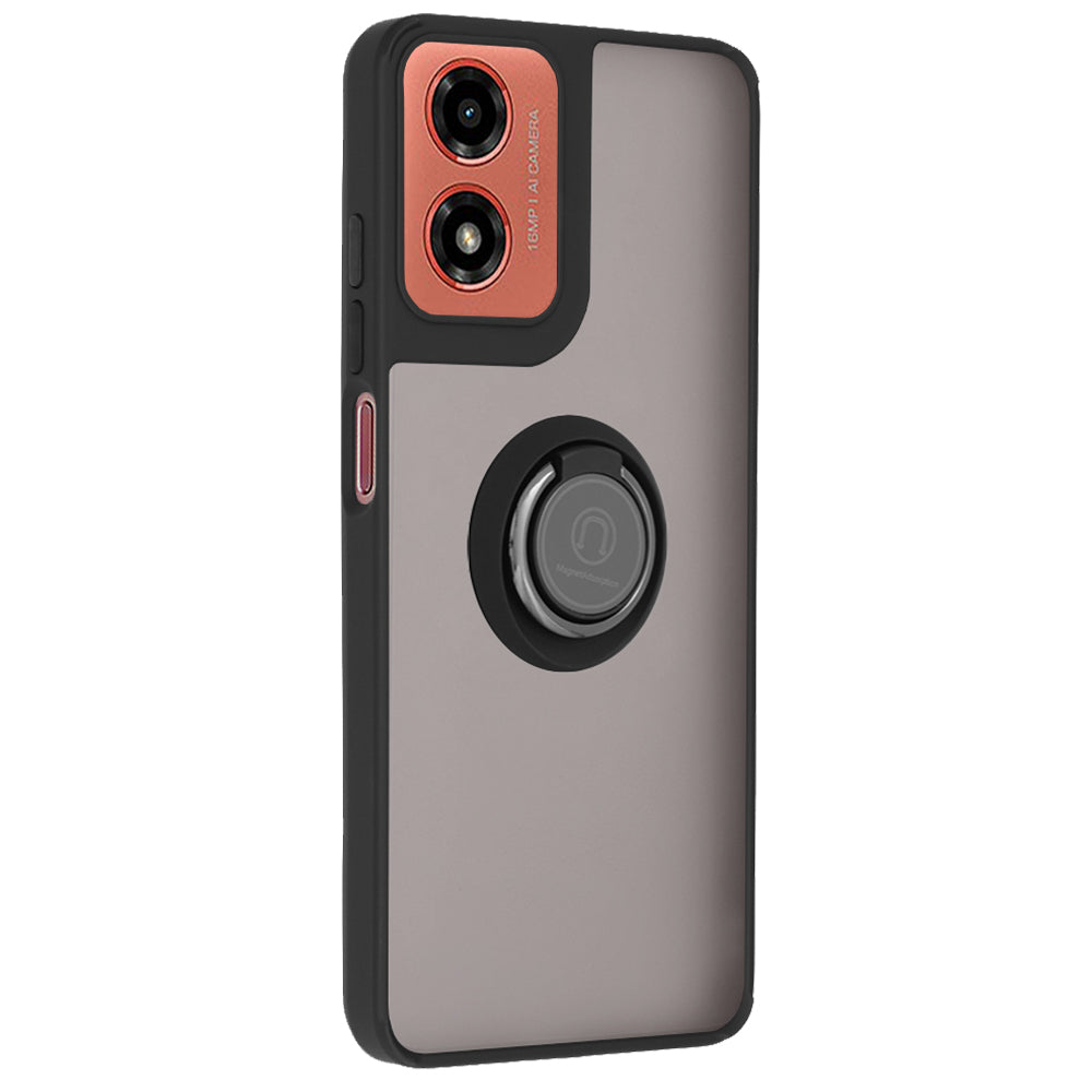 Funda para Motorola Moto G04s / E14 / G04 / G24, Techsuit, Glinth, Negra