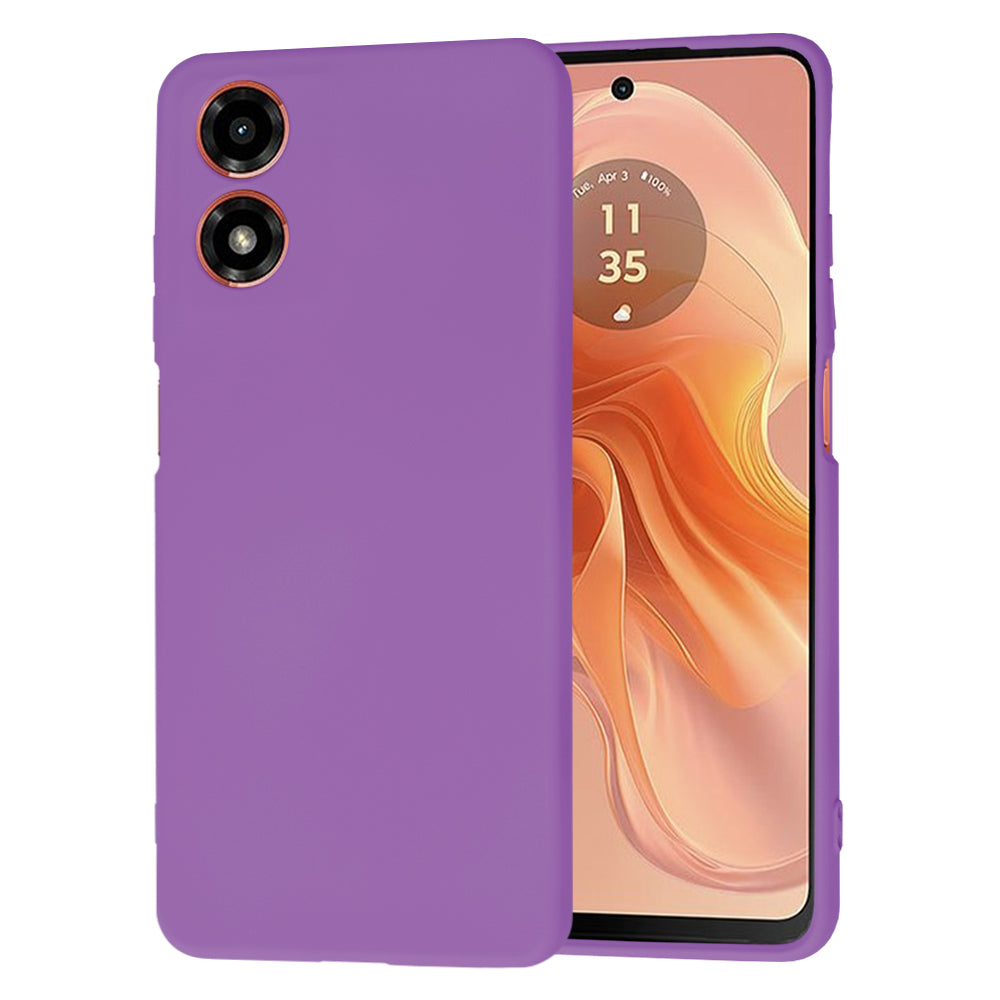 Funda para Motorola Moto G04s / E14 / G04, Techsuit, SoftFlex, Morado