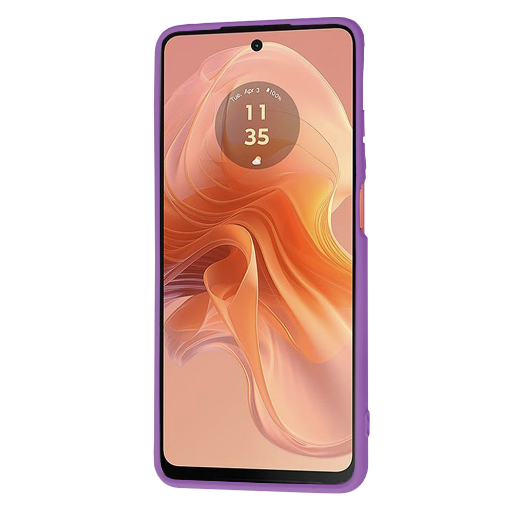 Funda para Motorola Moto G04s / E14 / G04, Techsuit, SoftFlex, Morado