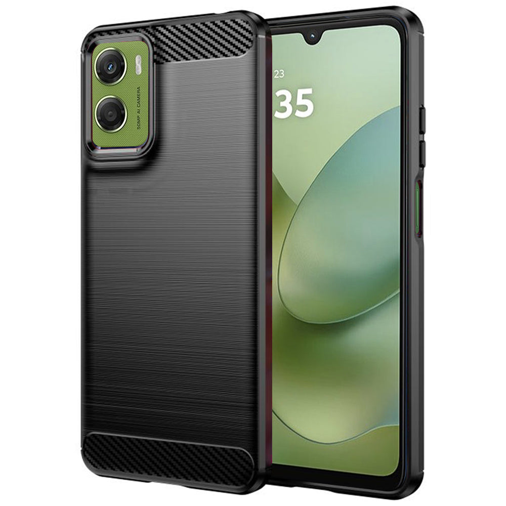 Funda para Motorola Moto G06 Power / G06, Techsuit, Carbono, Negra
