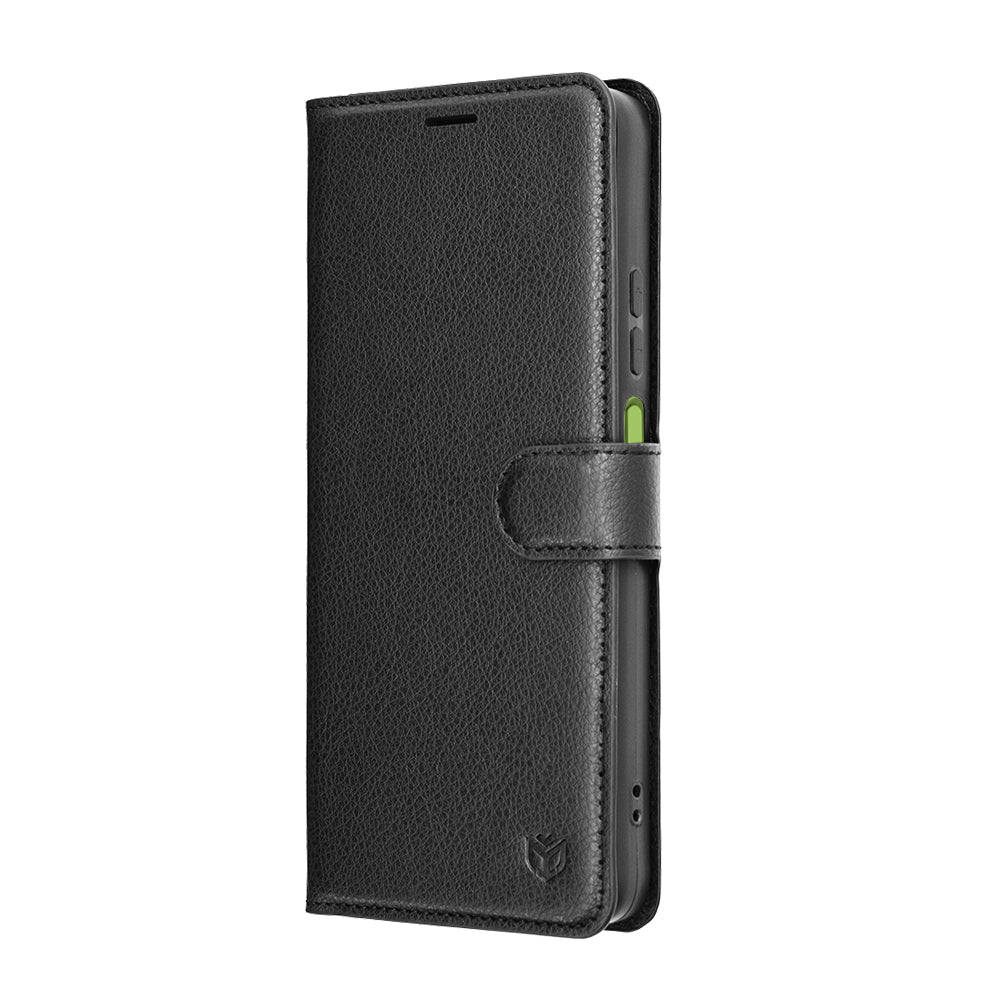 Funda para Motorola Moto G06, Techsuit, Leather Folio, Negra