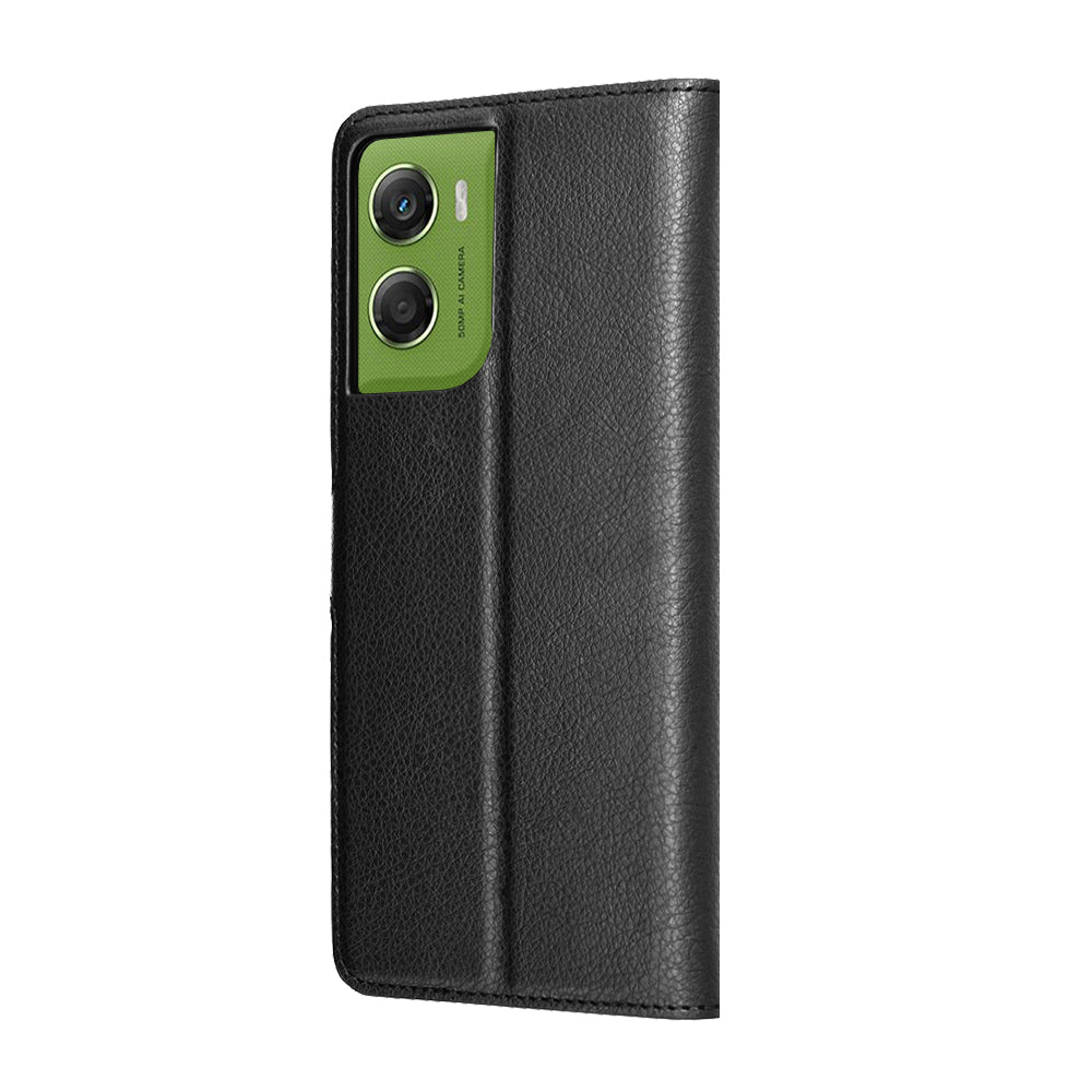 Funda para Motorola Moto G06, Techsuit, Leather Folio, Negra