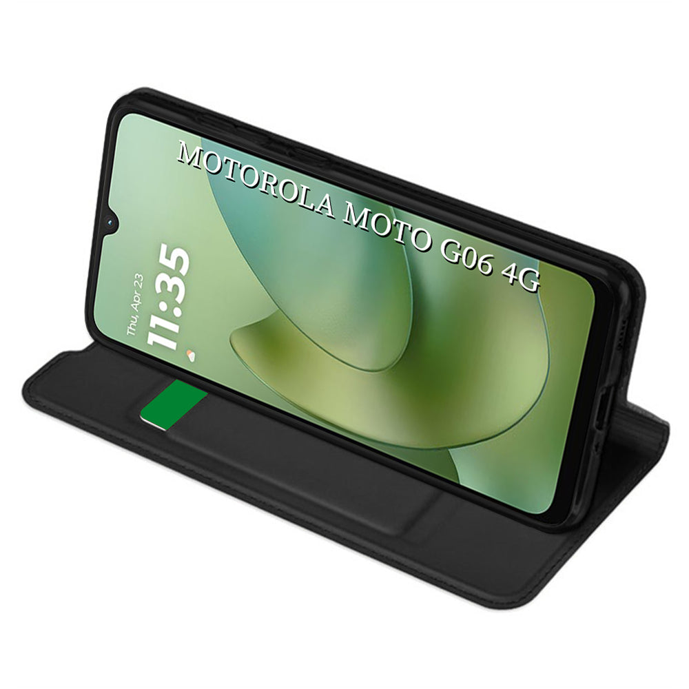 Funda para Motorola Moto G06, Techsuit, Magskin Book, Negra