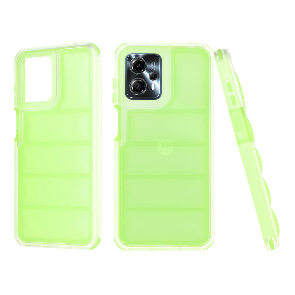 Funda para Motorola Moto G13 / G23 / G53, Techsuit, Wave Shield, Verde