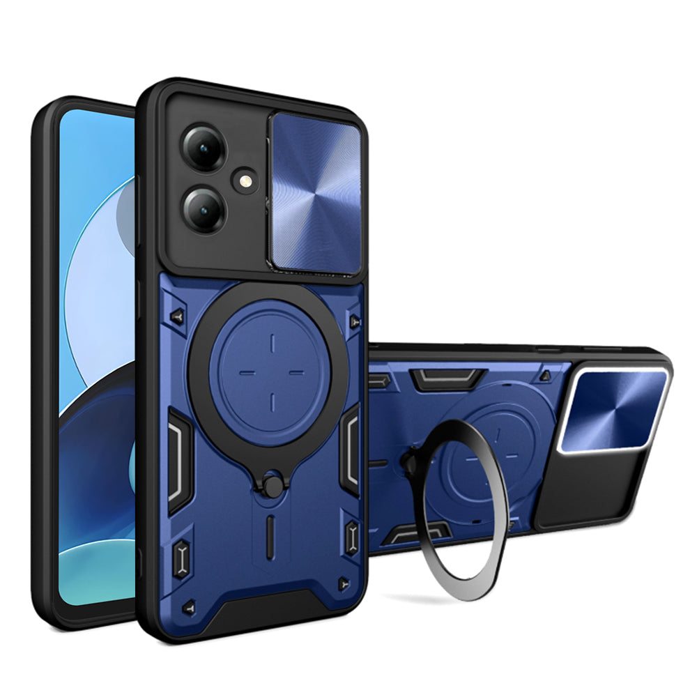 Funda para Motorola Moto G14, Techsuit, CamGuard Pro, Azul