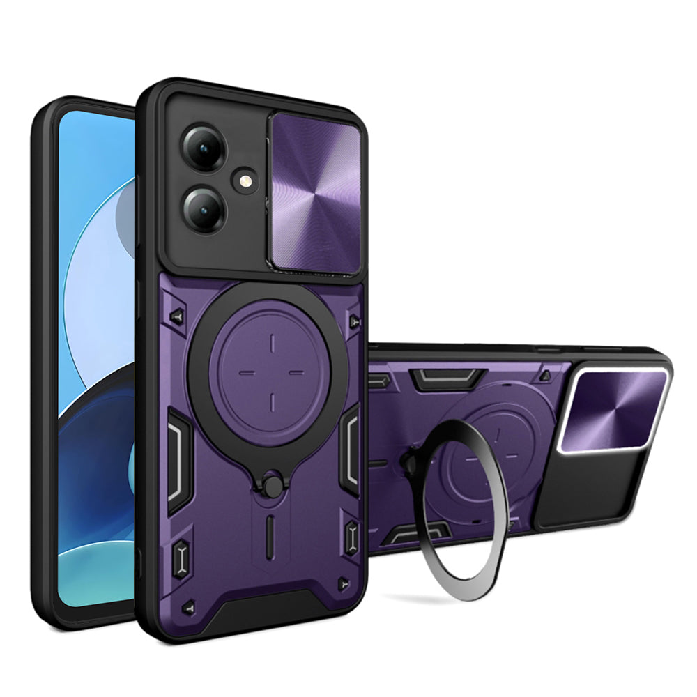 Funda para Motorola Moto G14, Techsuit, CamGuard Pro, Morado