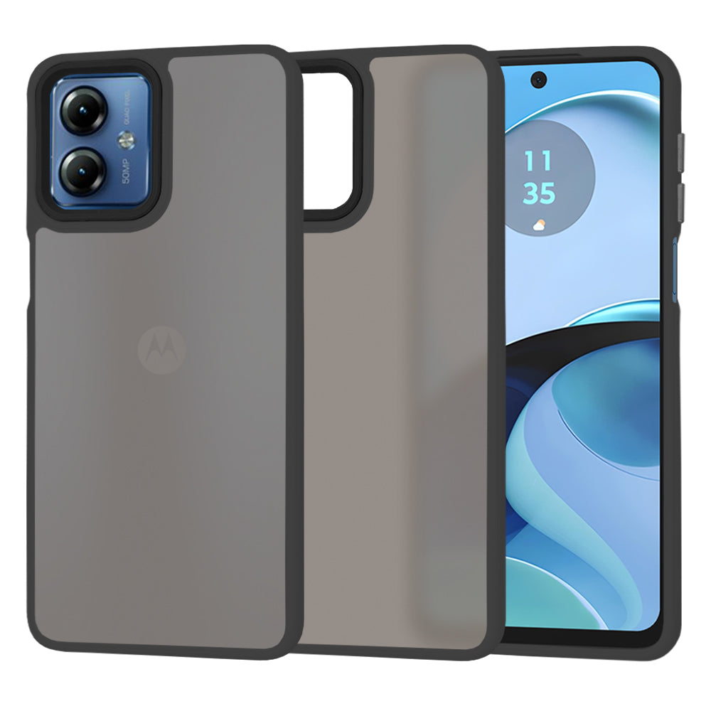 Funda para Motorola Moto G14, Techsuit, HaloFrost, Negra