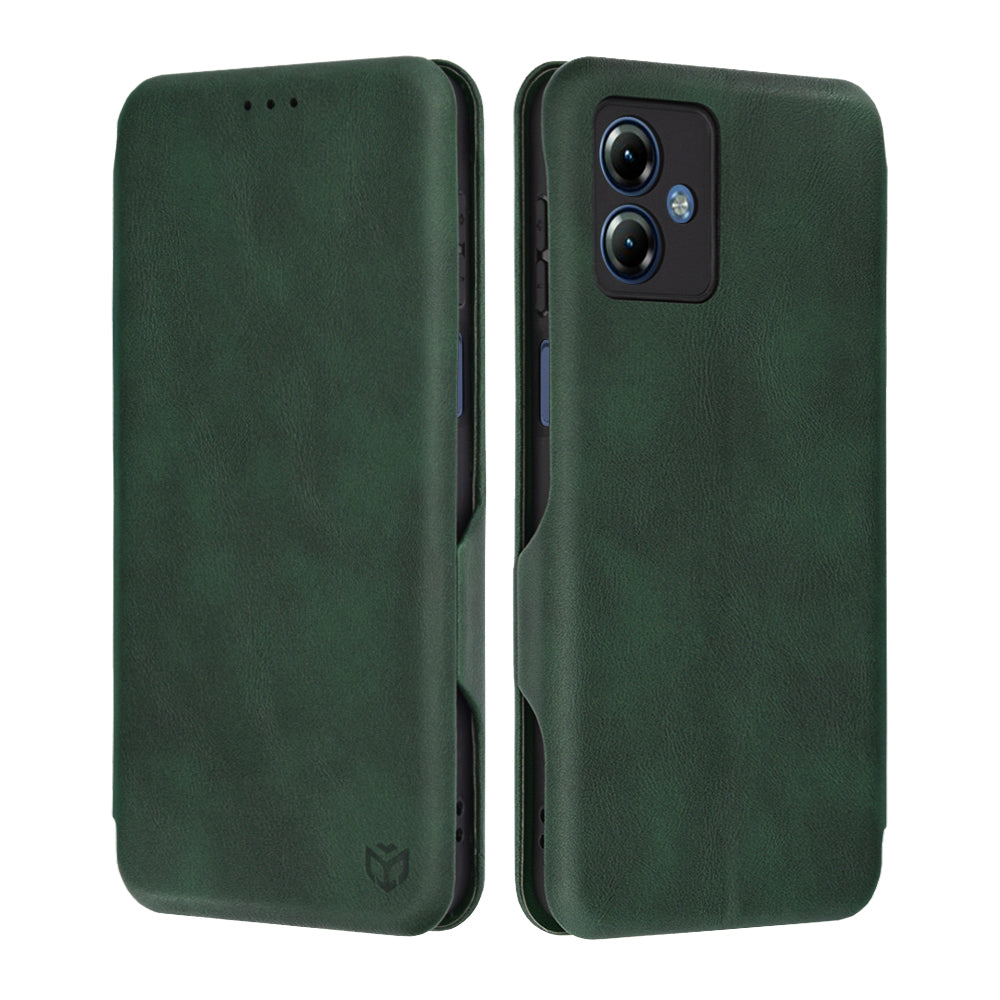 Funda para Motorola Moto G14, Techsuit, Safe Wallet Plus, Verde