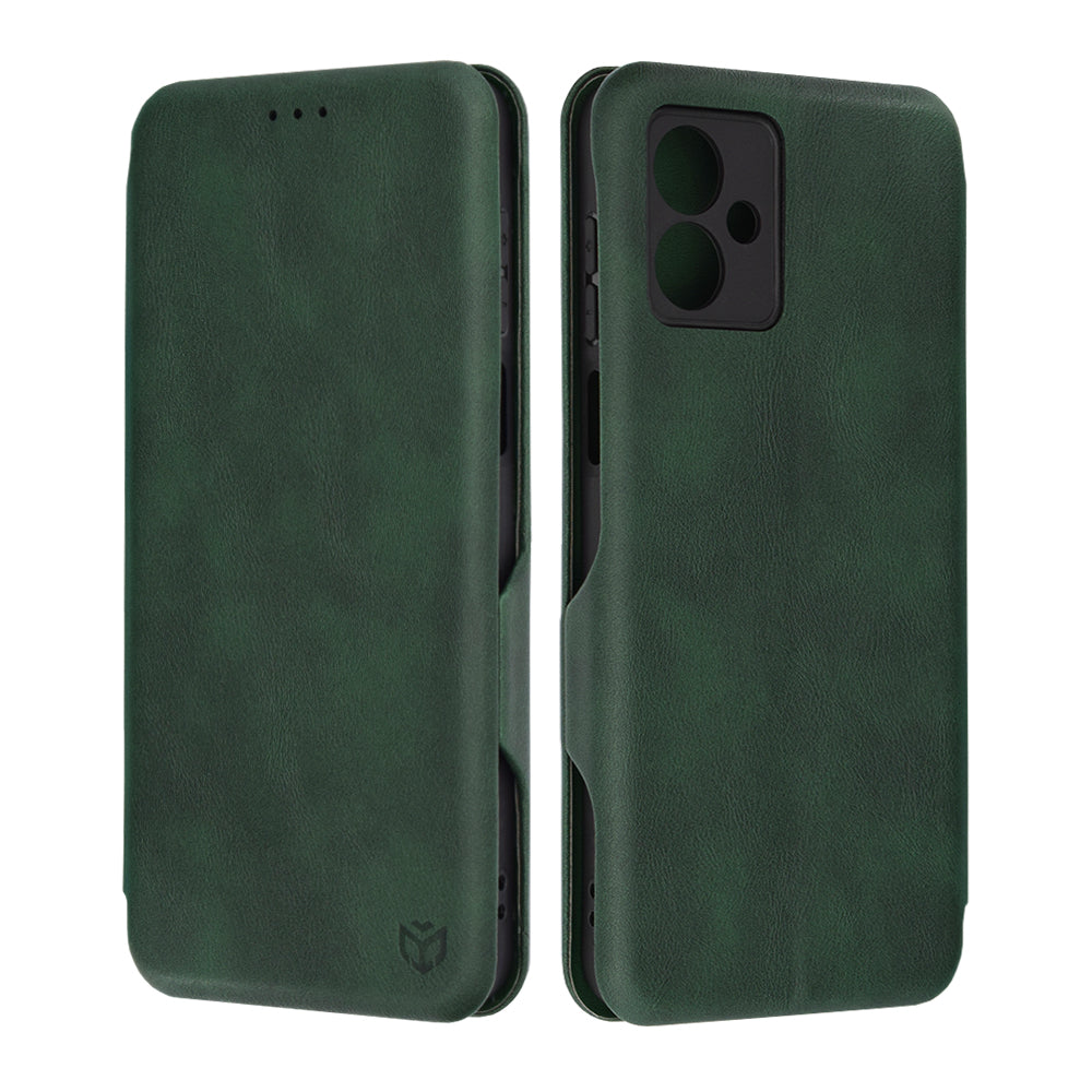 Funda para Motorola Moto G14, Techsuit, Safe Wallet Plus, Verde