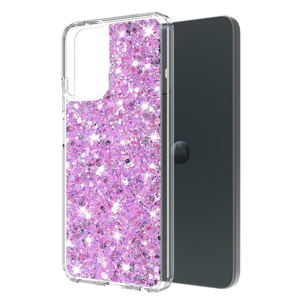 Funda para Motorola Moto G14, Techsuit, Brillo Brillante, Magenta