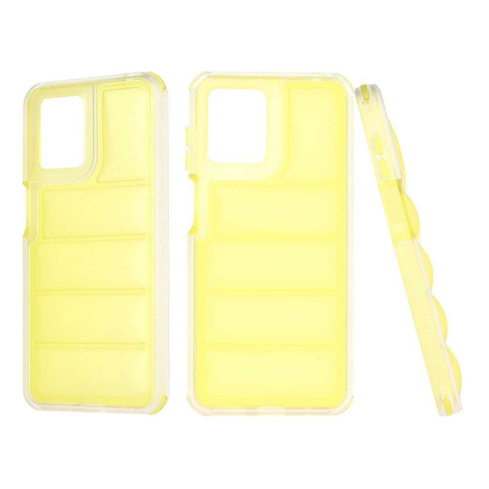 Funda para Motorola Moto G14, Techsuit, Wave Shield, Amarilla