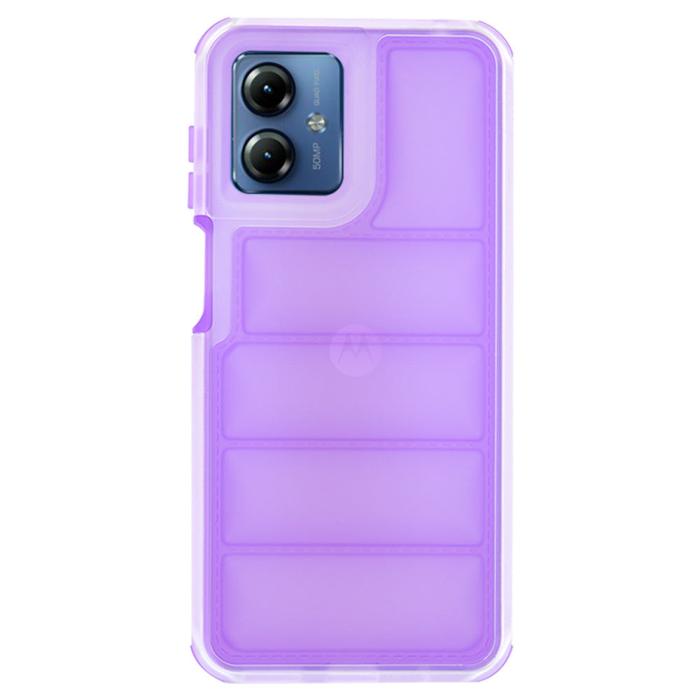 Funda para Motorola Moto G14, Techsuit, Wave Shield, Morado