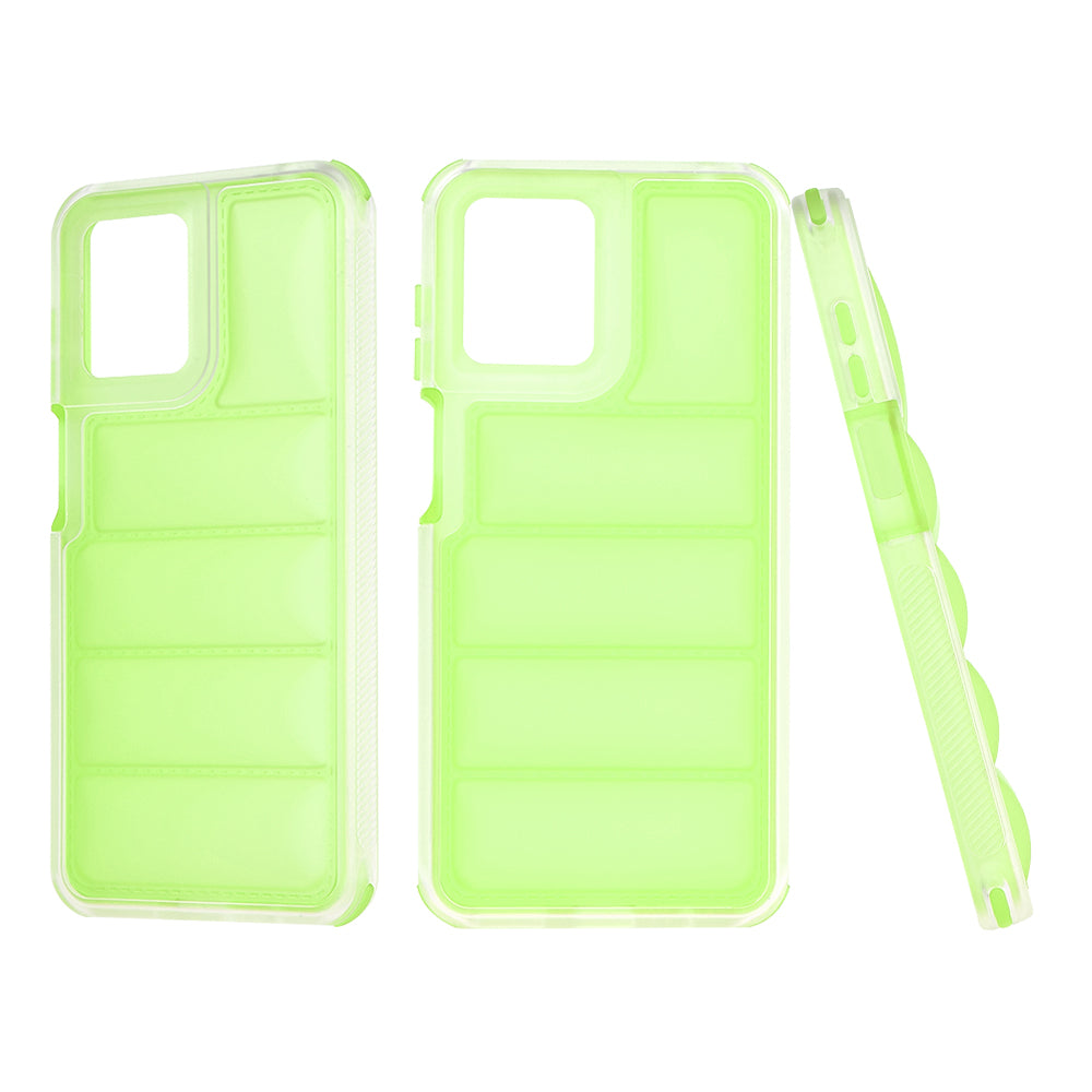 Funda para Motorola Moto G14, Techsuit, Wave Shield, Verde