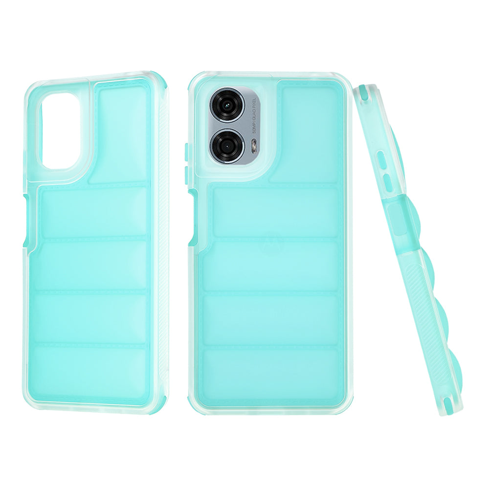Funda para Motorola Moto G24 Power, Techsuit, Wave Shield, Turquesa