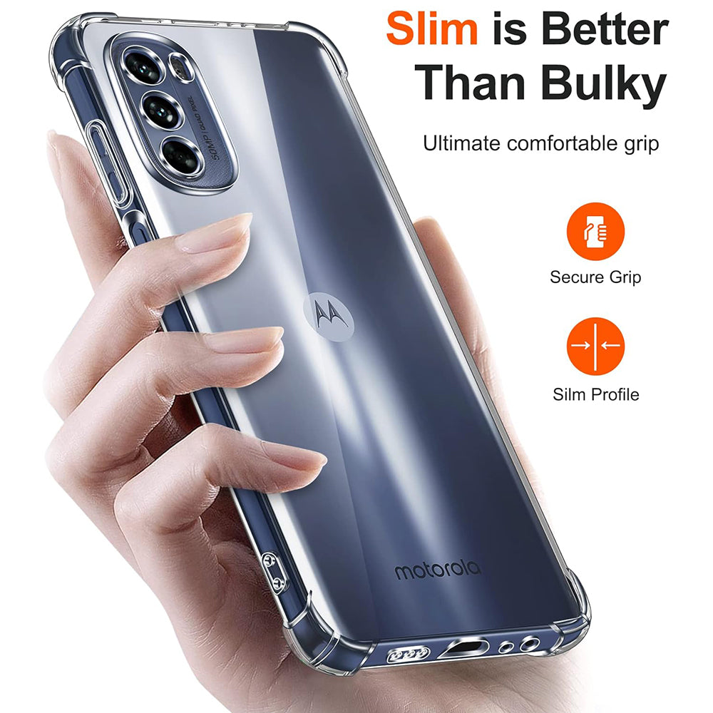 Funda para Motorola Moto G31 / G41, Techsuit, Transparente a prueba de golpes
