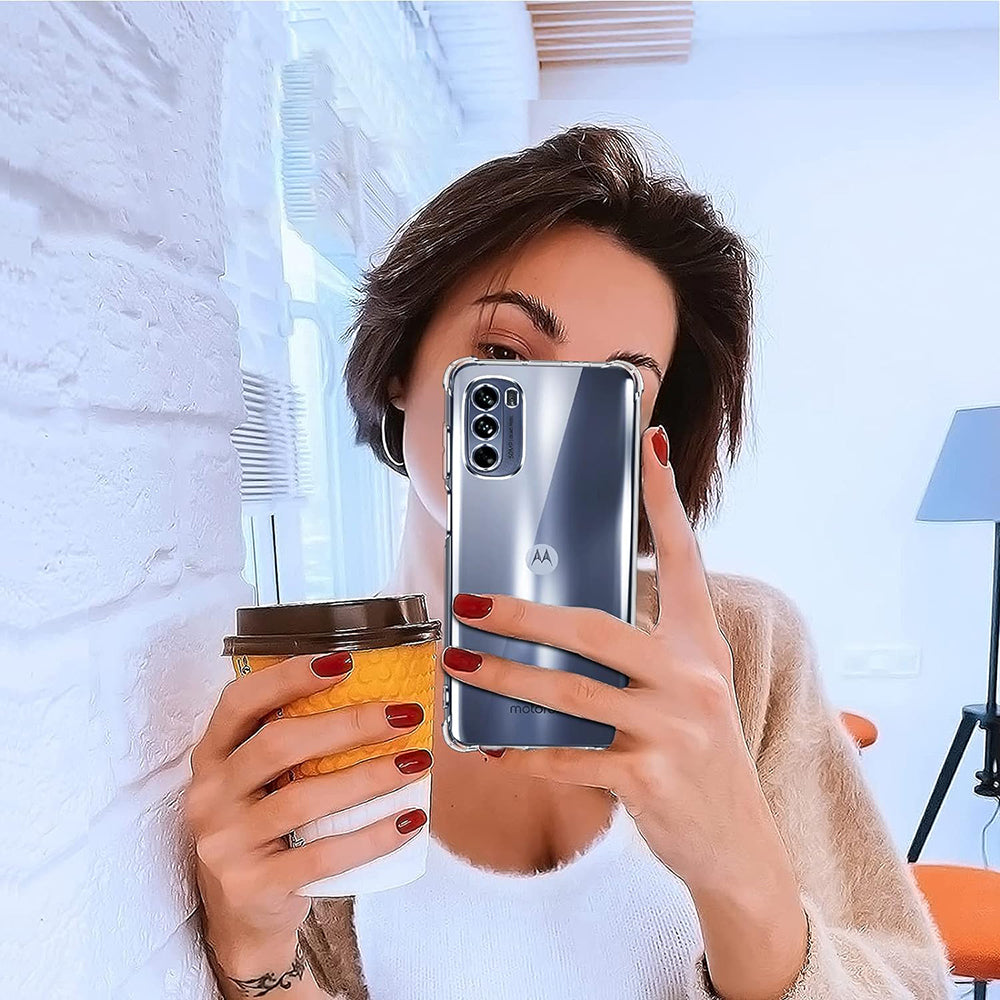 Funda para Motorola Moto G31 / G41, Techsuit, Transparente a prueba de golpes