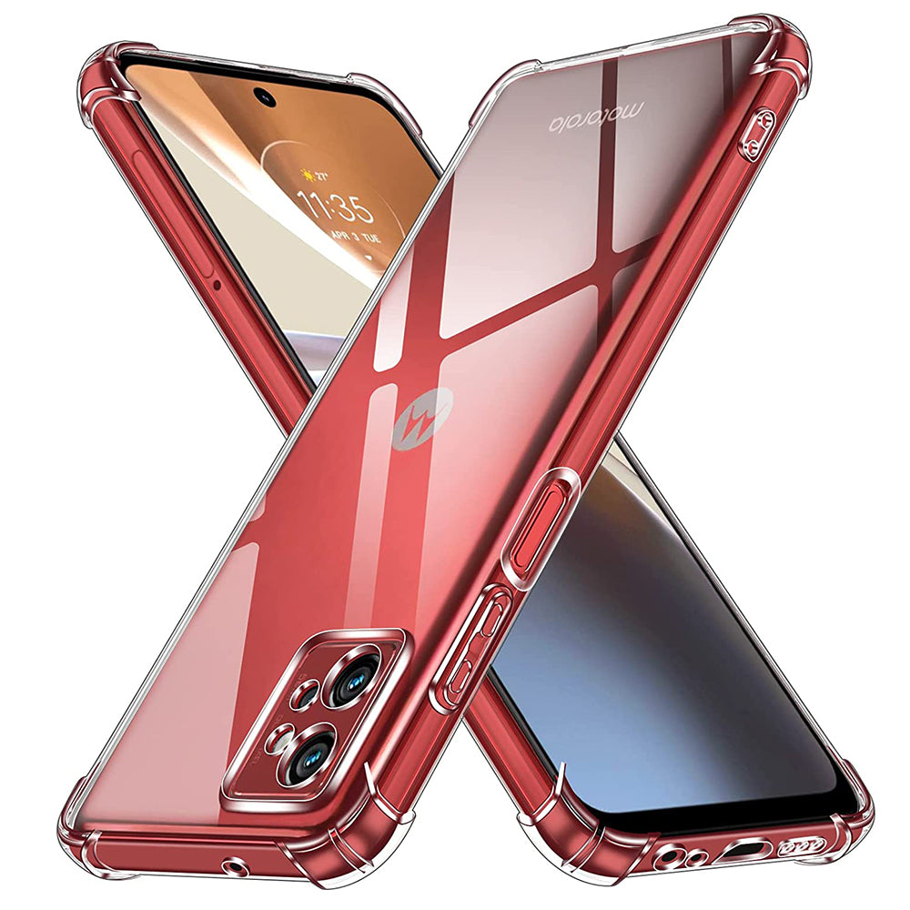 Funda para Motorola Moto G32, Techsuit, Antigolpes Transparente, Transparente