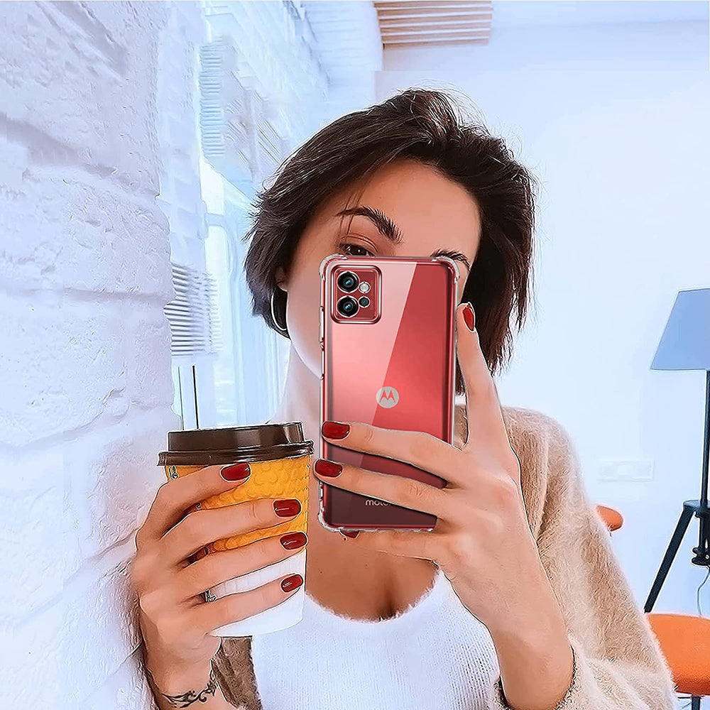 Funda para Motorola Moto G32, Techsuit, Antigolpes Transparente, Transparente
