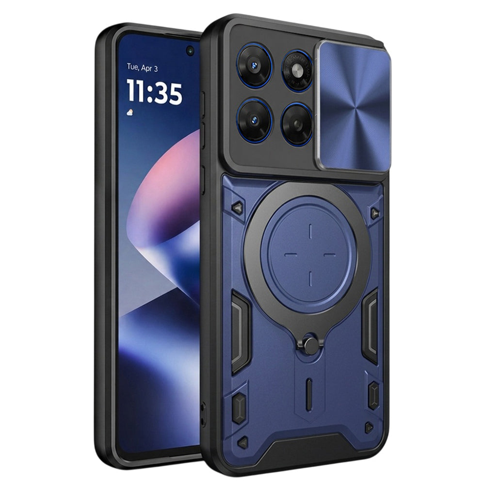 Funda para Motorola Moto G47 / G37, Techsuit, CamGuard Pro, Azul