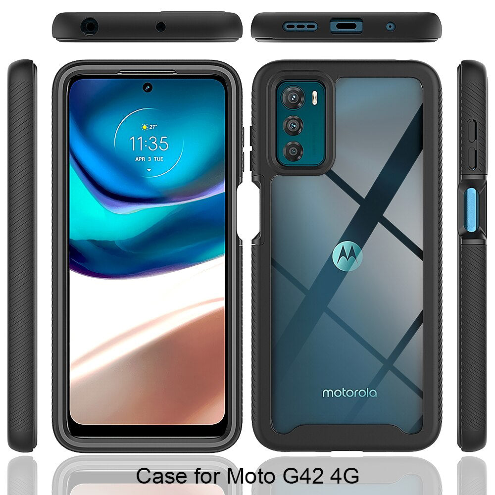 Funda para Motorola Moto G42, Techsuit, Defense360 Pro, Negra