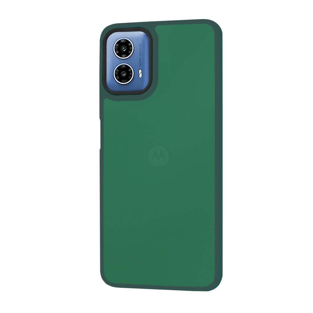 Funda para Motorola Moto G45 / G34, Techsuit, HaloFrost, Verde