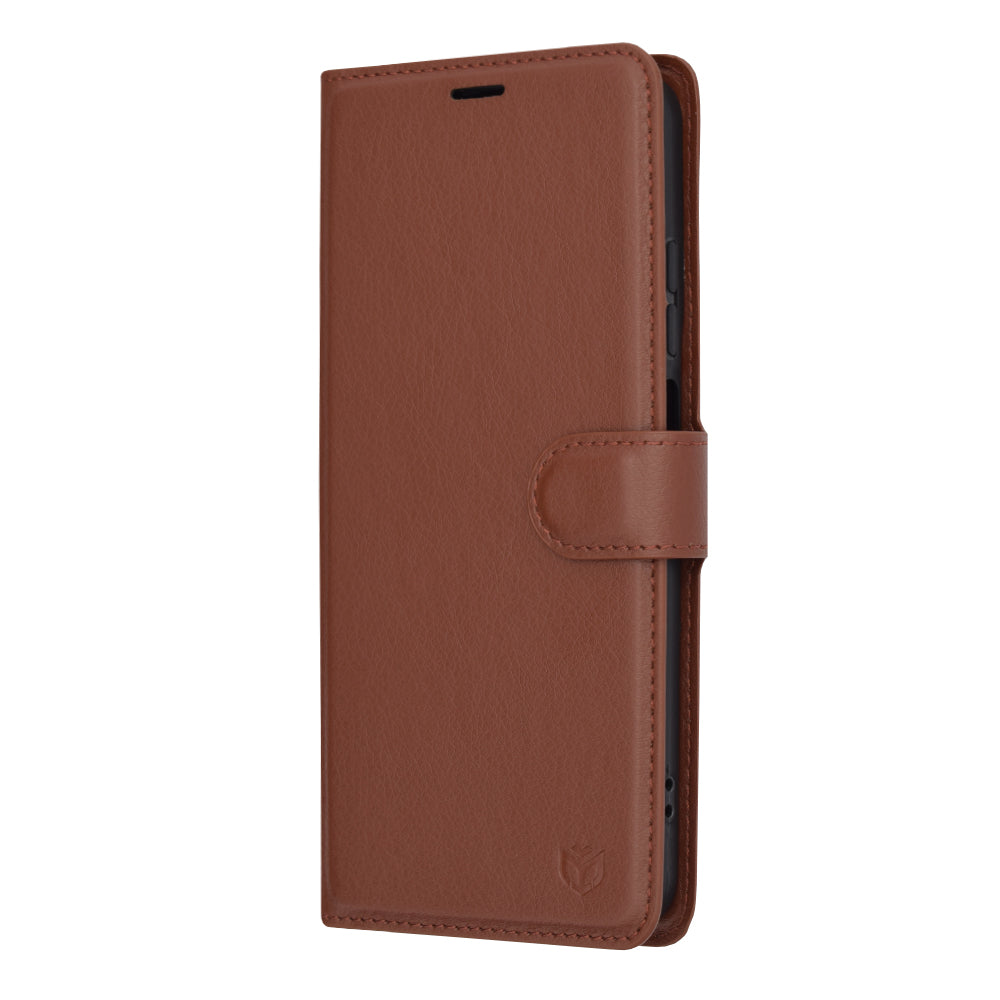 Funda para Motorola Moto G45 / G34, Techsuit, Leather Folio, Marrón