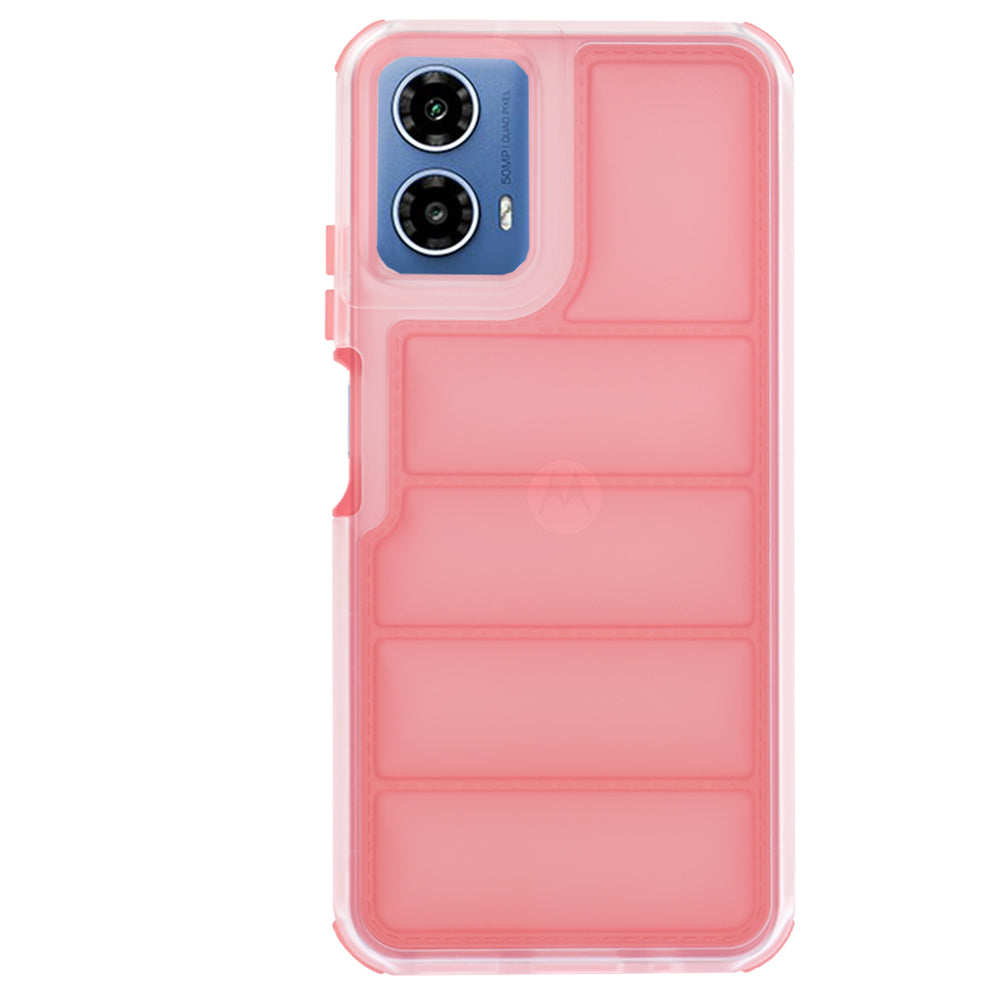 Funda para Motorola Moto G45 / G34, Techsuit, Wave Shield, Roja