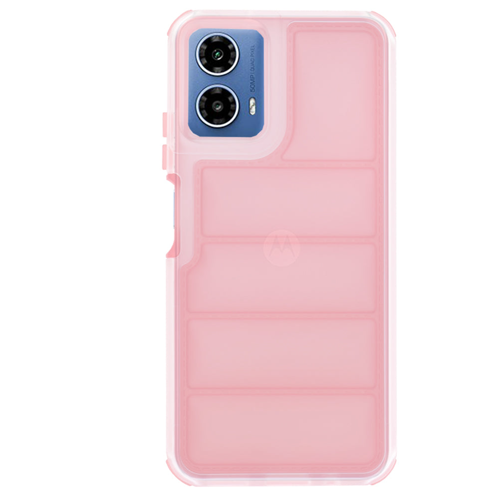 Funda para Motorola Moto G45 / G34, Techsuit, Wave Shield, Rosa
