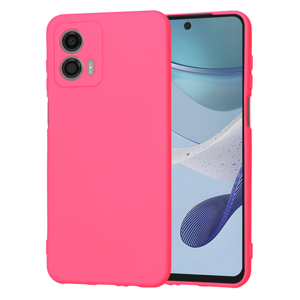 Funda para Motorola Moto G53, Techsuit, SoftFlex, Rosa Oscuro