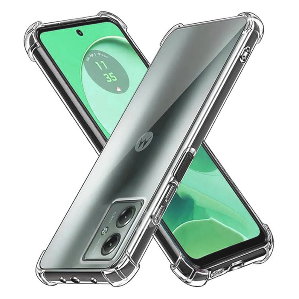 Funda para Motorola Moto G54, Techsuit, Antigolpes Transparente, Transparente