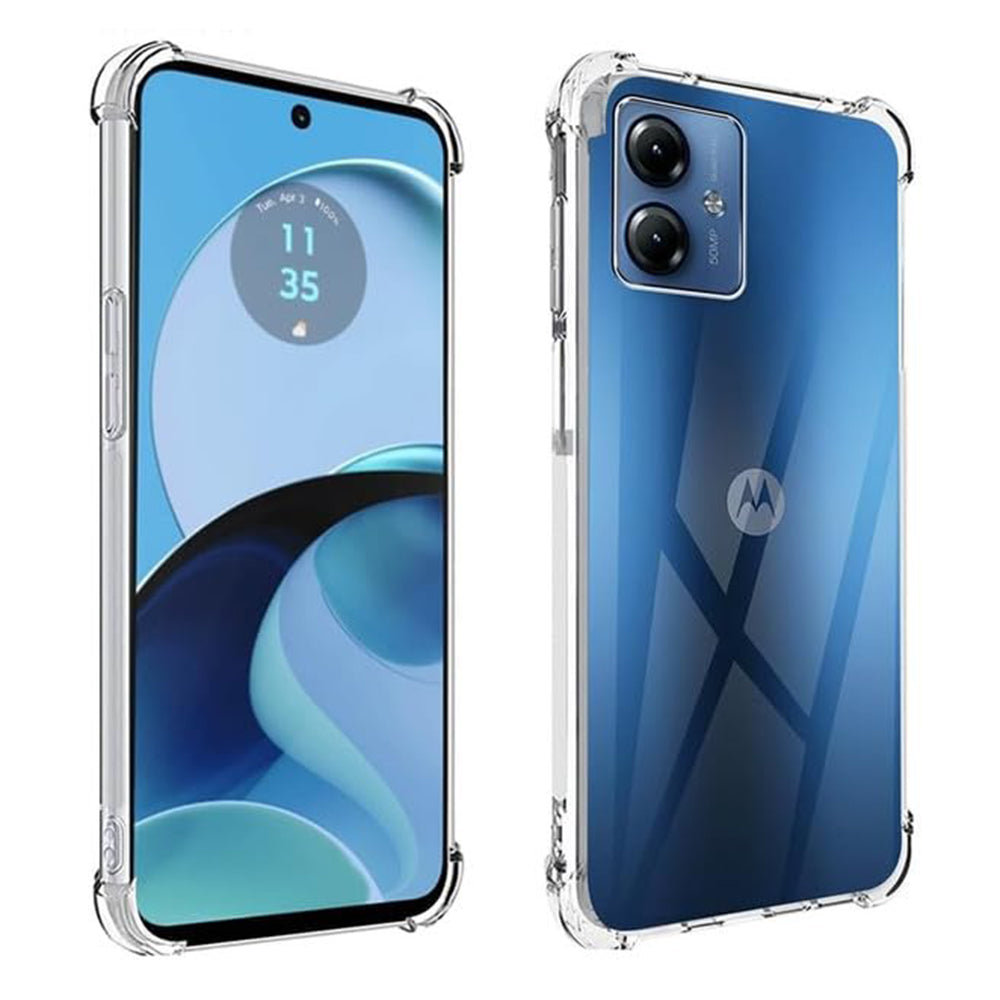 Funda para Motorola Moto G54, Techsuit, Antigolpes Transparente, Transparente