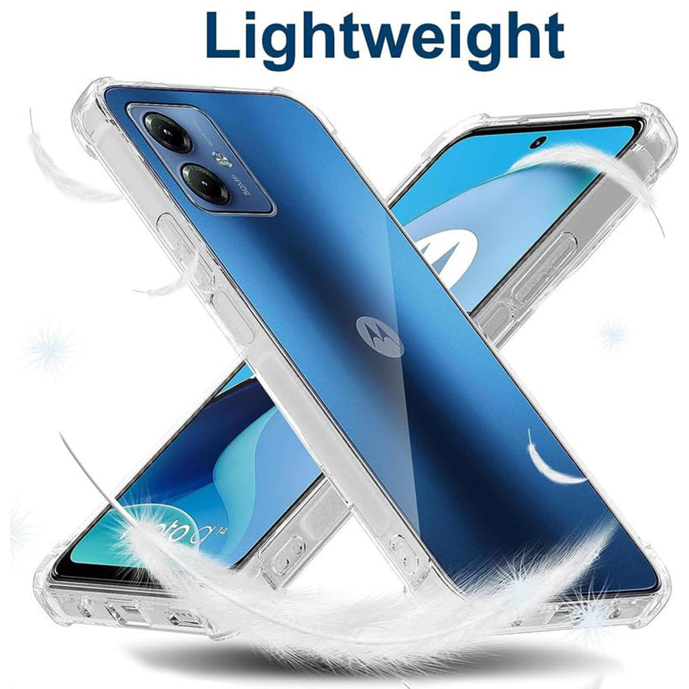 Funda para Motorola Moto G54, Techsuit, Antigolpes Transparente, Transparente